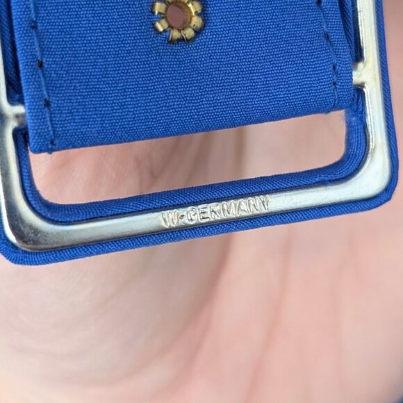 🍁V. Nu-Mode Blue Embroidered 3/4 Sleeve Dress - Picture 5 of 8